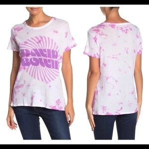 NWT Chaser Purple Tie Dye David Bowie Band T-Shirt. Size Medium
